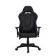 Arozzi Torretta Soft Fabric | Gaming-Stuhl | Metall/verstärktes Nylon | Rein Schwarz