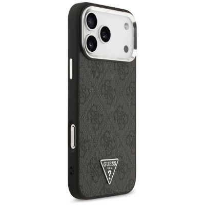 4. Guess 4G Triangle Logo MagSafe Hülle für iPhone 17 Pro Max - Schwarz