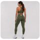7. Lange Damen-Leggings in Armeegrün (Kampfbekleidung) | DBX Bushido