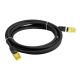 4. LANBERG PATCHKABEL KAT.6A S/FTP LSZH CU 0,25 M SCHWARZ FLUKE PASSED