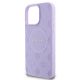6. Guess Saffiano Peony Classic Logo MagSafe-Hülle für iPhone 16 Pro Max – Lila