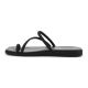 4. CROCS MIAMI Zehenschlaufensandale in Schwarz 209862-001