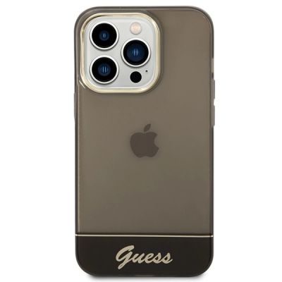 3. Guess GUHCP14LHGCOK iPhone 14 Pro 6.1 "schwarz / schwarz Hardcase Durchscheinend