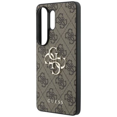 6. Guess 4G Big Metal Logo Hülle für Samsung Galaxy S26 Ultra - Braun