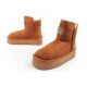 17. D.Franklin Damen Winter Schneestiefel Modische Fell gefütterte Braune Stiefeletten