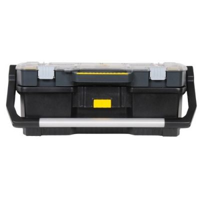 3. Stanley 1-97-514 Werkzeugkasten, Schwarz, Transparent