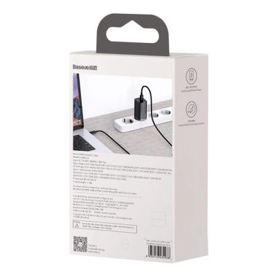 6. Baseus GaN2 Lite Fast 65W USB / USB Type C Quick Charge 3.0 Power Delivery (Galliumnitrid) Schwarz (CCGAN2L-B01)