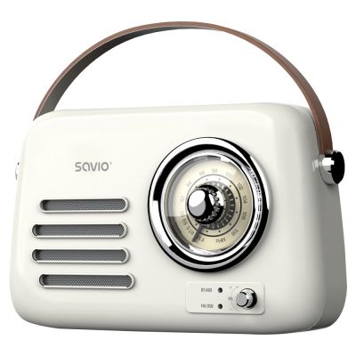 4. SAVIO Tragbares Radio Weiß RS-02