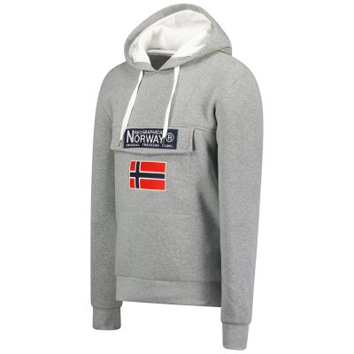 3. Geographical Norway Gadrien DB 054 M Sweatshirt WW6114H/GN/Blended Gray / White