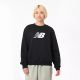 New Balance Sport Fleece Logo Crew Bk W WT43526BK Sweatshirt