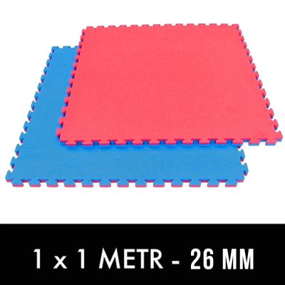 Trainingsmatte mit Sicherheitszertifikat - Puzzle 1x1m - Tatami 26mm