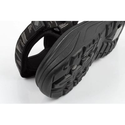 6. Lee Cooper Herrenschuhe mit Klettverschluss für sommerliche Strandsandalen, leicht, schwarz