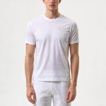 Paul&Shark Herren-T-Shirt aus Baumwolle, weiß, 26411035-10 – klassischer Schnitt, Logo