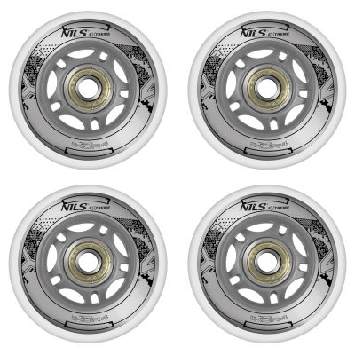12. PU 70x24 82A TRANSPARENT (4 Stk.) + ABEC-7 (8 Stk.) NILS EXTREME SET
