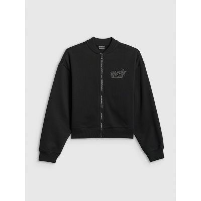 7. Lockerer Mädchen-Sweatshirt ohne Kapuze 4F 4FJRSS26TSWSF2626-20S