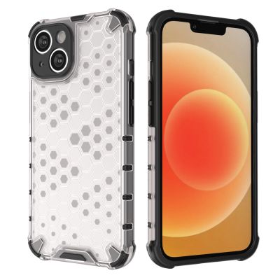16. Wabenhülle für iPhone 14 gepanzerte Hybridhülle schwarz