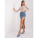 5. Beige gestreifte Bluse BASIC FEEL GOOD (RV-BZ-9207.41X)