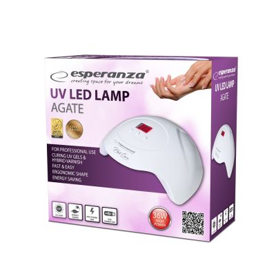 11. ESPERANZA UV-LED-Nagellampe Agate 36W EBN010