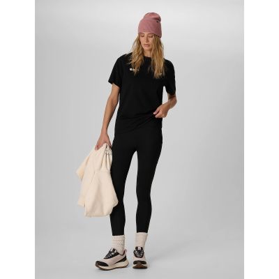 5. Locker geschnittenes Damen-T-Shirt mit Aufdruck 4F 4FKAW26TTSHF4507-20S