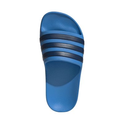 4. Adidas Adilette Aqua K blaue Kinderhausschuhe JS2495
