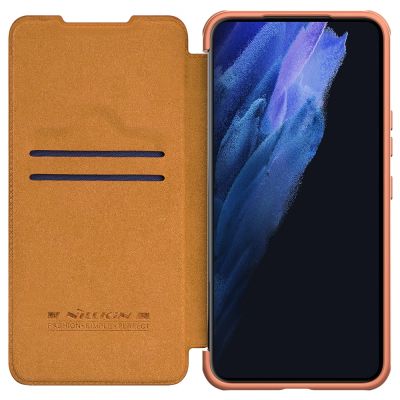 7. Nillkin Qin Leder Pro Case Hülle für Samsung Galaxy S22+ (S22 Plus) Kameraschutz Holster Cover Flip Case Braun