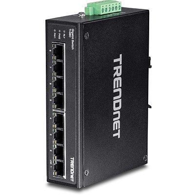 2. Trendnet TI-G80 Unmanaged Switch - 8 x 100/1000/10000 - DIN-Schienenmontage, Wandmontage - DC (TI-G80)