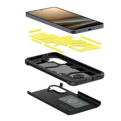 6. Spigen Tough Armor Case für Samsung Galaxy A36 5G - Schwarz
