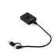 GEMBIRD M.2 SATA & NVMe SSD Dockingstation Schwarz