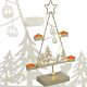 METALLER LED-WEIHNACHTSBAUM-KERZENHALTER 38 CM WEISS