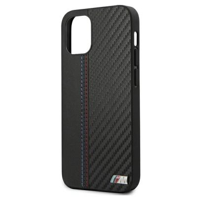 5. BMW M Collection PU Carbon Stripe Schutzhülle für iPhone 12 mini – Schwarz