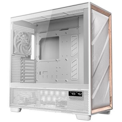 2. Antec Flux Pro Full-Tower E-ATX PC-Gehäuse, gehärtetes Glas – Weiß
