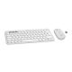 2. Logitech 920-012204 Tastatur und Maus (universell, kabellos, RF + Bluetooth, QWERTZ-Tastatur, Deutsch, Weiß)