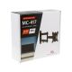 11. MACLEAN Wandhalterung für Fernseher oder Monitor, max. VESA 100x100, 13-32", 30 kg, Schwarz, MC-417