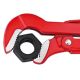 5. Knipex 83 30 015 Rohrzange, rot, Edelstahl, 6 cm, schwedische Ausführung, Chrom-Vanadium-Stahl