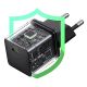 12. Baseus Palm 1C 20W Wandladegerät (mit Baseus Mini White USB-C 60W (20V/3A) 1m Kabel) - Schwarz