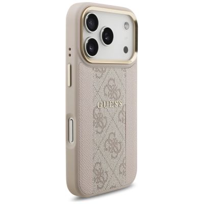 4. Guess 4G Stripe MagSafe Case für iPhone 17 Pro - Pink