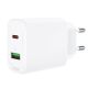 6. Acefast Wandladegerät USB Typ C / USB 20W, PPS, PD, QC 3.0, AFC, FCP weiß (A25 weiß)