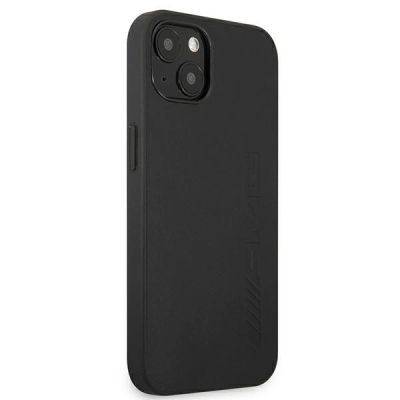 4. AMG Lederhülle mit Heißprägung für iPhone 13 mini – Schwarz