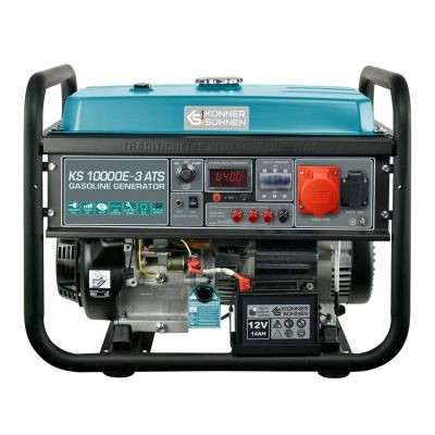 4. Könner & Söhnen KS 10000E-3 ATS Generator 7500 W 25 l Benzin Schwarz, Marine