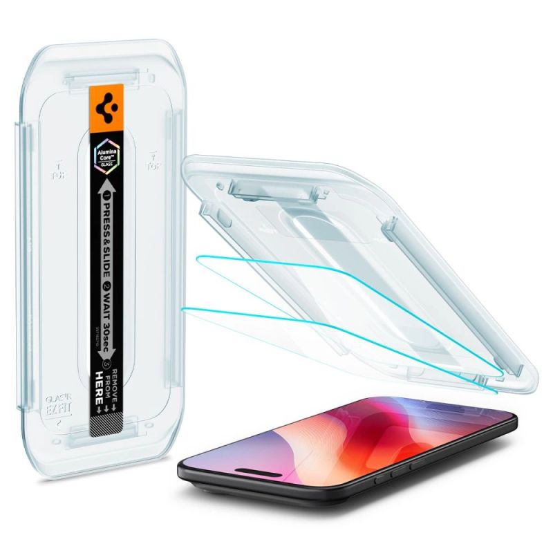 2. Spigen Glas.TR EZ Fit 2er-Pack Panzerglas für iPhone 17 Air - transparent