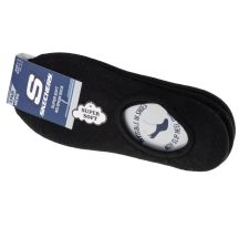 Skechers 3er-Pack Herren-Non-Show-Slipper ohne Frottee, S112219-BLK, Schwarz, 41–46