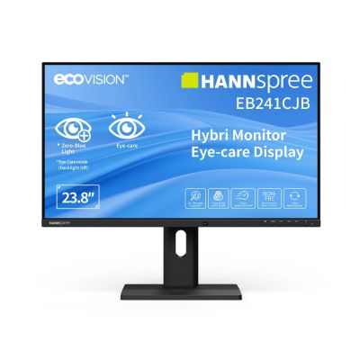 10. Hannspree Hybri Monitor EB241CJB Computermonitor 60,5 cm (23,8") 1920 x 1080 px Full HD LCD Schwarz