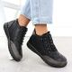12. Bequeme schwarze Damen-Stiefeletten Potocki 25-90347