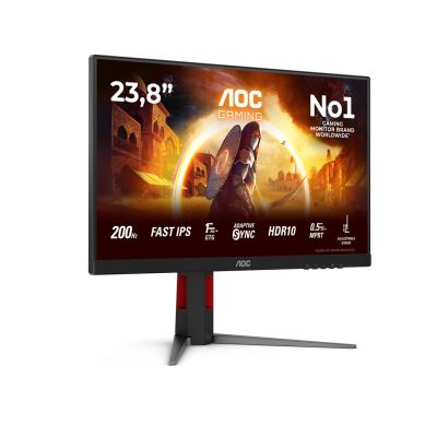 22. AOC G4 24G4HA Computermonitor 60,5 cm (23,8") 1920 x 1080 px Full HD LED Schwarz, Rot