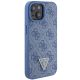 5. Guess GUHCP15SP4TDSCPB iPhone 15 6,1" blau/blaues Hardcase Crossbody 4G Metalllogo