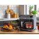 17. ELDOM FETTFREIE FRITTEUSE FR500 5,5 L 1200W GLASBEHÄLTER, GRILLEN, SILIKONPLATTE, 8 PROGRAMME, TEMPERATURREGELUNG.