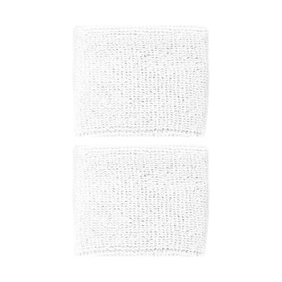 2. Asics Schweißband fürs Handgelenk, 2 Stück, weiß, 3043A143 100