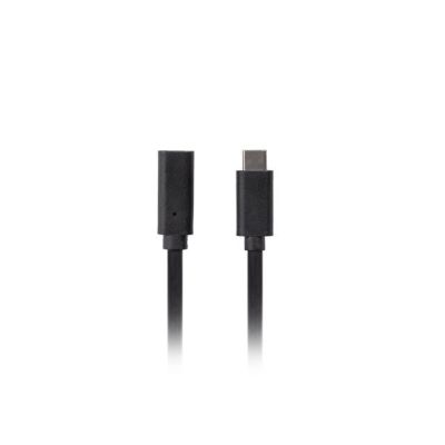 3. LANBERG USB-C M/F 3.1 VERLÄNGERUNGSKABEL 0,5M SCHWARZ