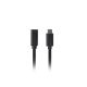 3. LANBERG USB-C M/F 3.1 VERLÄNGERUNGSKABEL 0,5M SCHWARZ