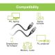 10. TECHLY USB-A ZU GIGABIT ETHERNET RJ45 1M ADAPTER/NETZWERKKABEL